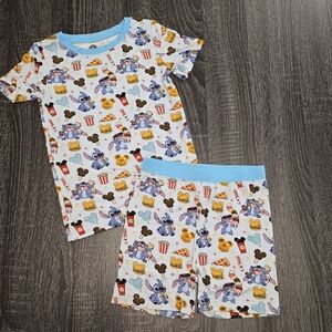 Bamboo Bliss Stitch Short Sleeve & Shorts Pajama Set 4T